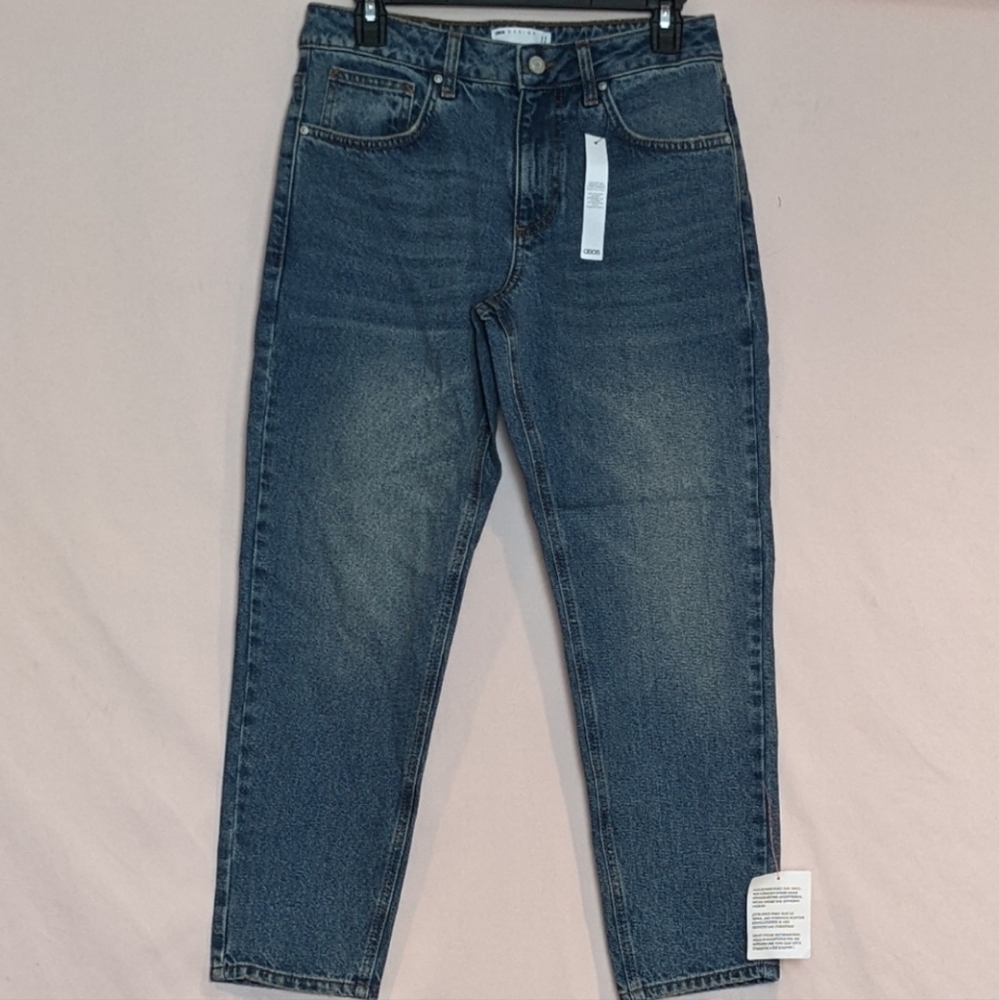 ASOS 100% Cotton Mid Blue Wash Jeans size 28x30